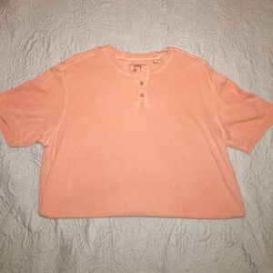 Men’s Size L‎ light orange polo